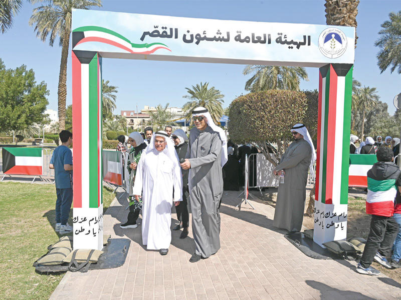  مدير الهيئة بالإنابة د. حمد البرجس وجانب من الاحتفالات الوطنية 