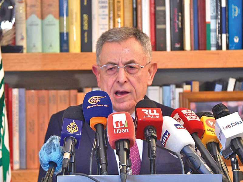 السنيورة في مؤتمره الصحافي أمس