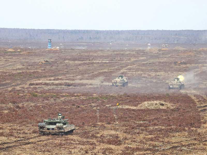 حشد قوات روسية على حدود أوكرانيا