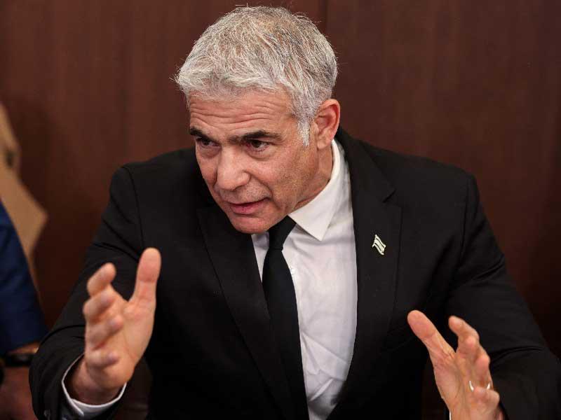 وزير الخارجية الإسرائيلي، يائير لابيد