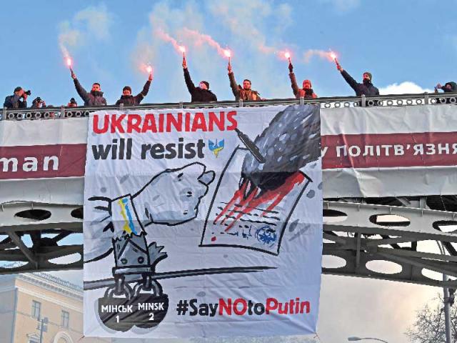 معارك تجري شمال العاصمة كييف