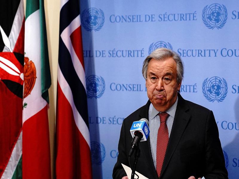 الأمين العام للأمم المتحدة أنطونيو غوتيريش