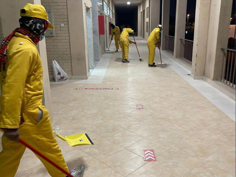 تنظيف المدارس لانطلاق الفصل الدراسي الثاني