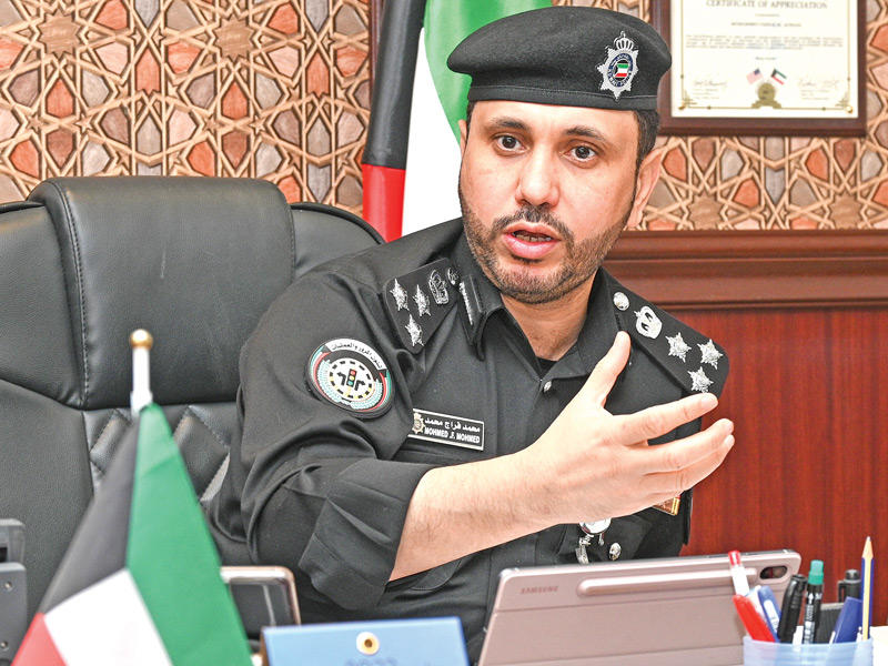  مساعد المدير العام للادارة العامة للمرور للشؤون الفنية العميد محمد العدواني