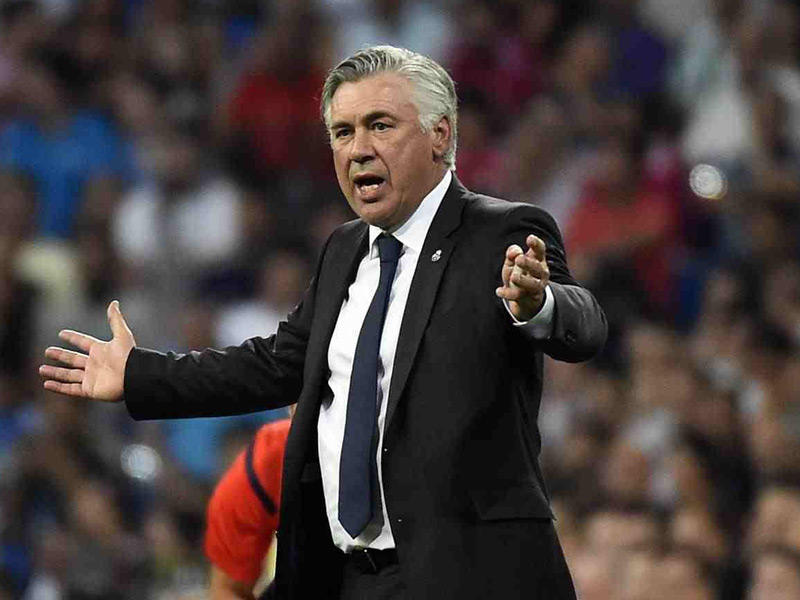 المدير الفني لريال مدريد الإيطالي كارلو أنشيلوتي 