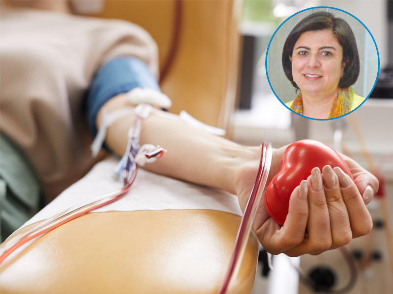 مديرة إدارة خدمات نقل الدم في وزارة الصحة د. ريم الرضوان 