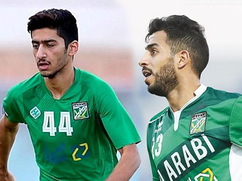 ثنائي خط دفاع العربي محمد فريح وحسن حمدان