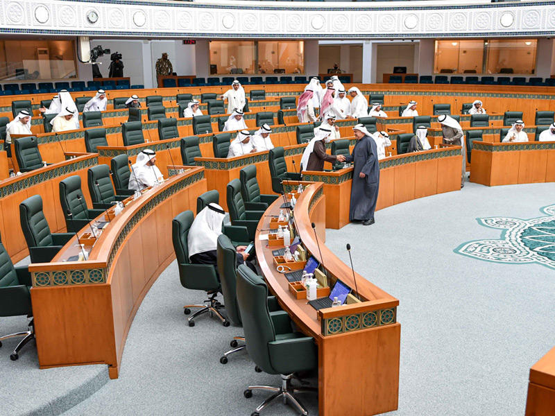 جانب من جلسة اليوم قبيل تحويلها إلى سرية (تصوير عبدالله الخلف)