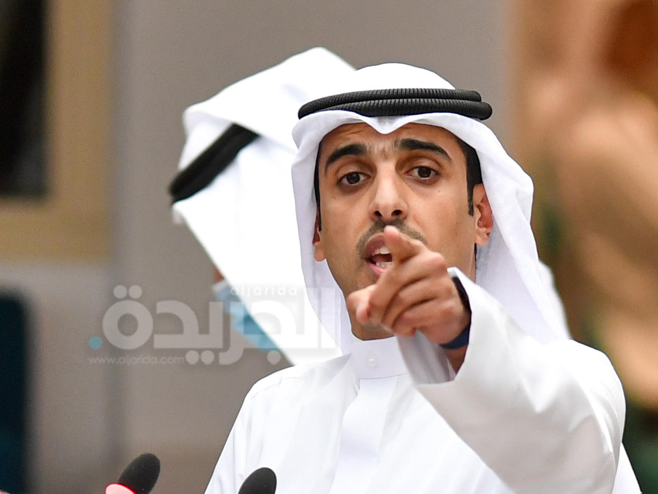 النائب عبدالله المضف خلال الاستجواب