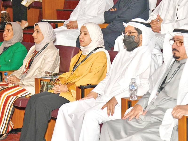 جانب من المشاركين في المؤتمر اليوم 