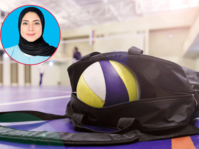 مقرر اللجنة النسائية عضو لجنة الحكام باتحاد الطائرة ريم الزعابي