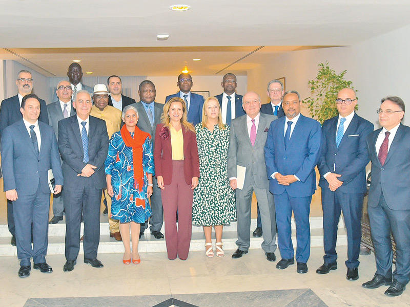 سفراء الدول الفرانكوفونية في لقطة تذكارية 