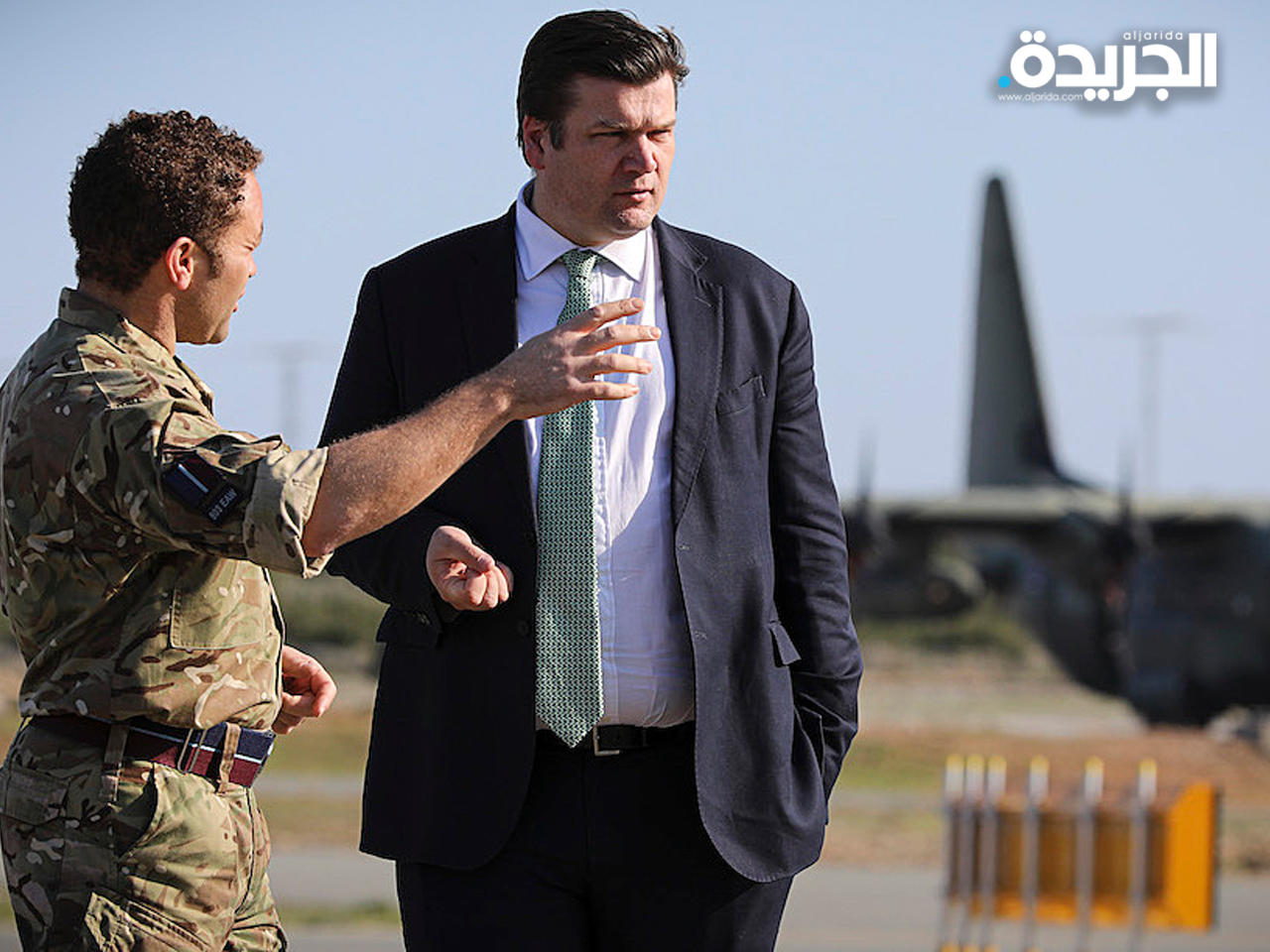 وزير القوات المسلحة البريطاني جيمس هيبي