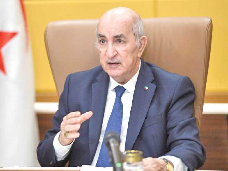 الرئيس الجزائري عبدالمجيد تبون
