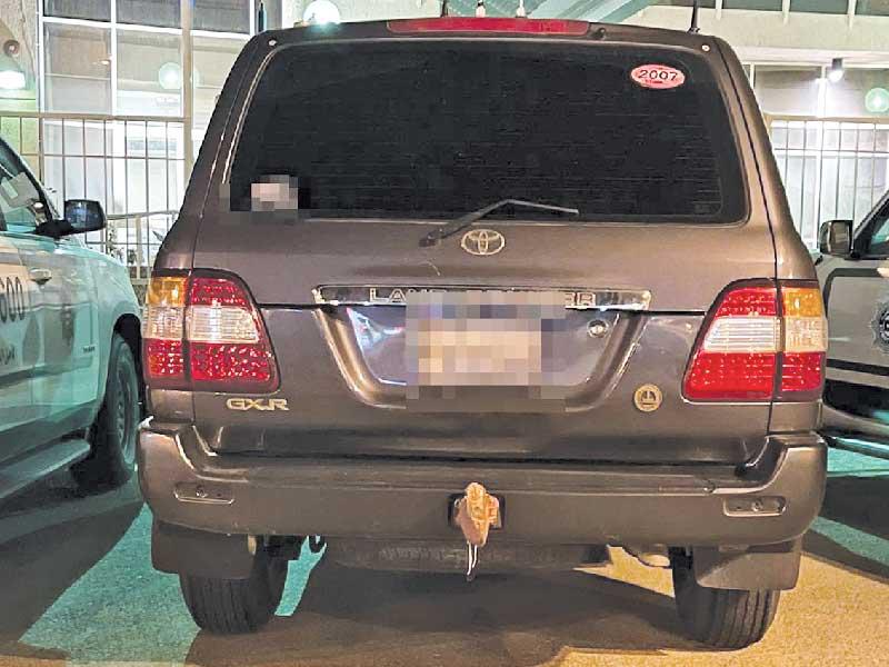 إحدى المركبات المضبوطة خلال الحملات 