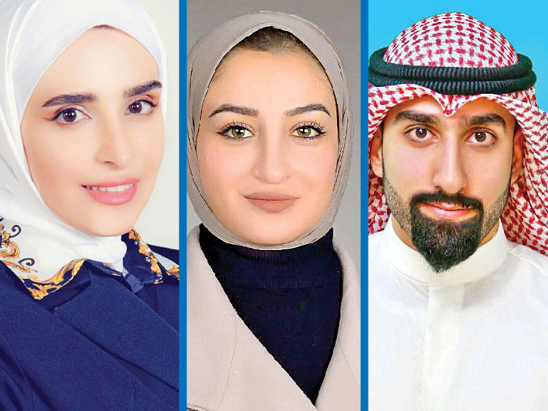 عضو فريق تحليل البيانات يوسف الانصاري -  عضوة فريق تحليل بيانات الدراسة الخبيرة الباحثة ميس الأسعد - عضو الفريق عائشة المرزوق 