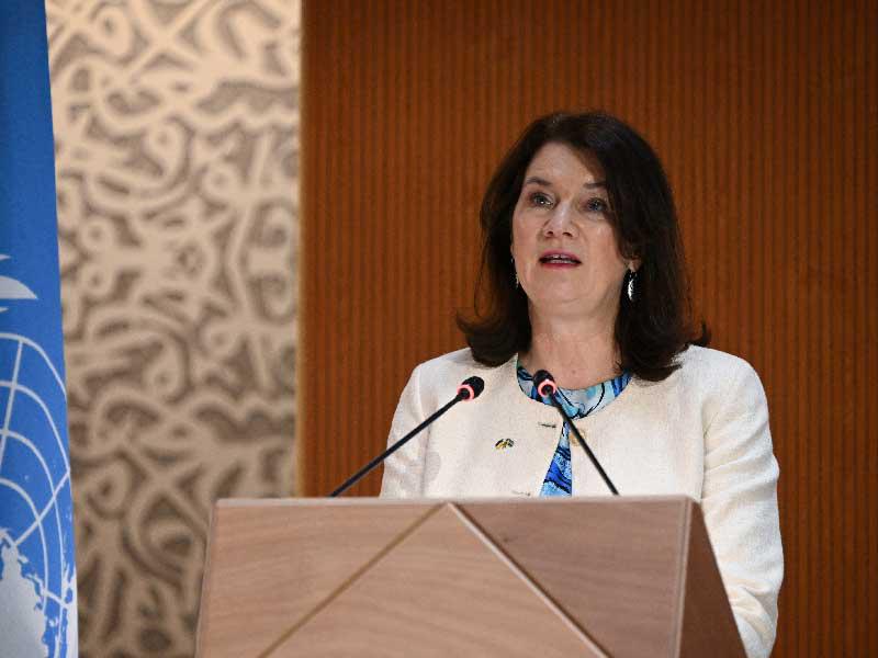  وزيرة الخارجية السويدية آن لينده