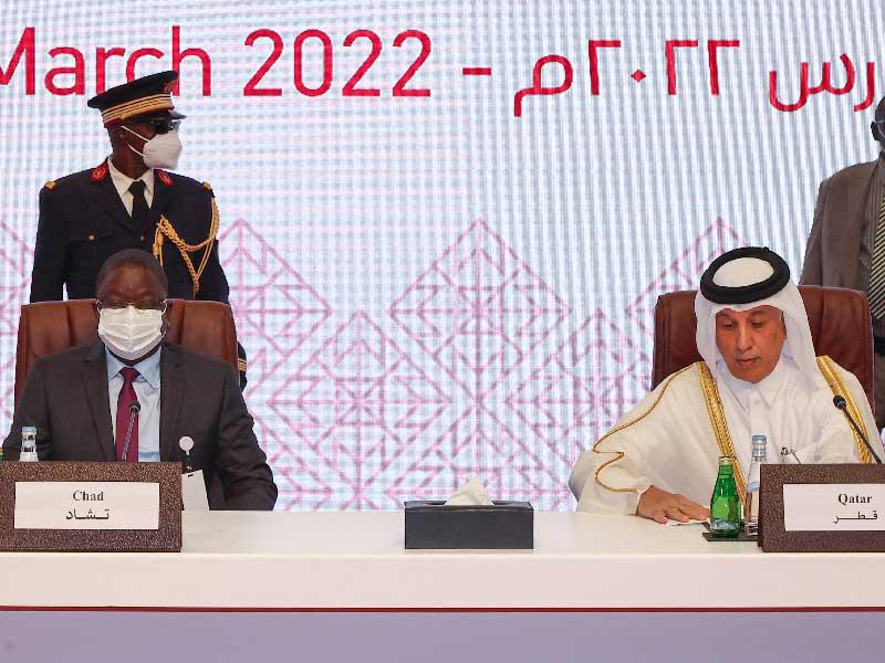 جانب من محادثات السلام التشادية في العاصمة القطرية الدوحة