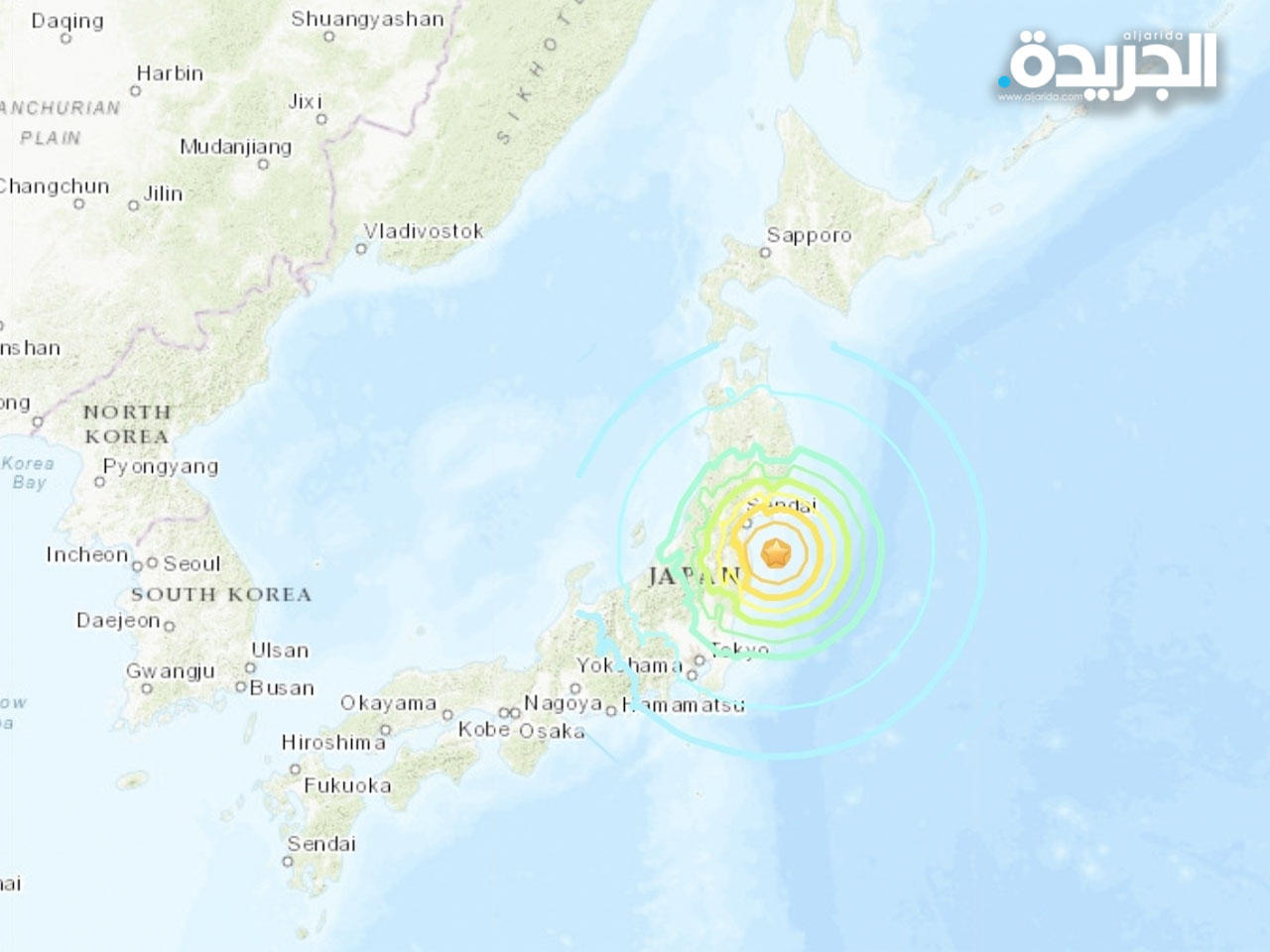 زلزال بقوة 7.3 درجات يضرب شرق اليابان