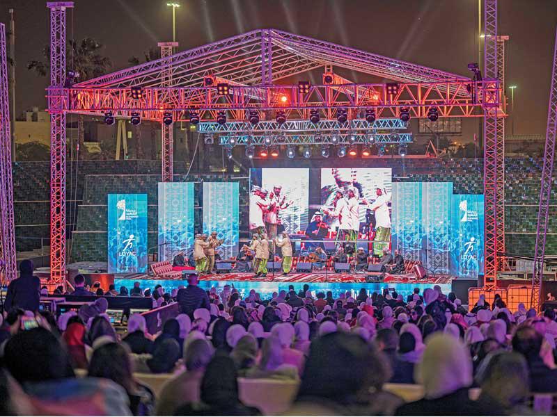 من أجواء حفل «لابا» (تصوير عبدالمجيد الشطي)