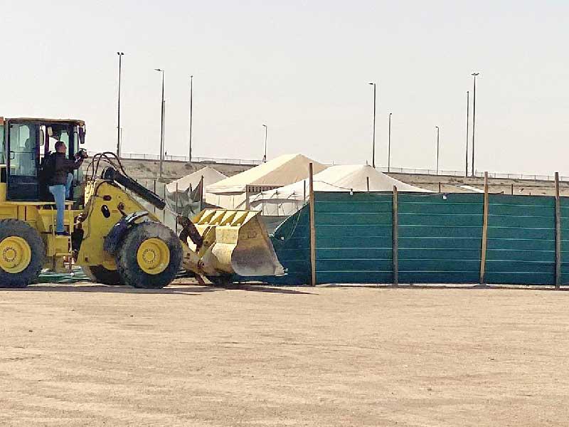 حملة لإزالة المخيمات المتبقية في المناطق البرية 