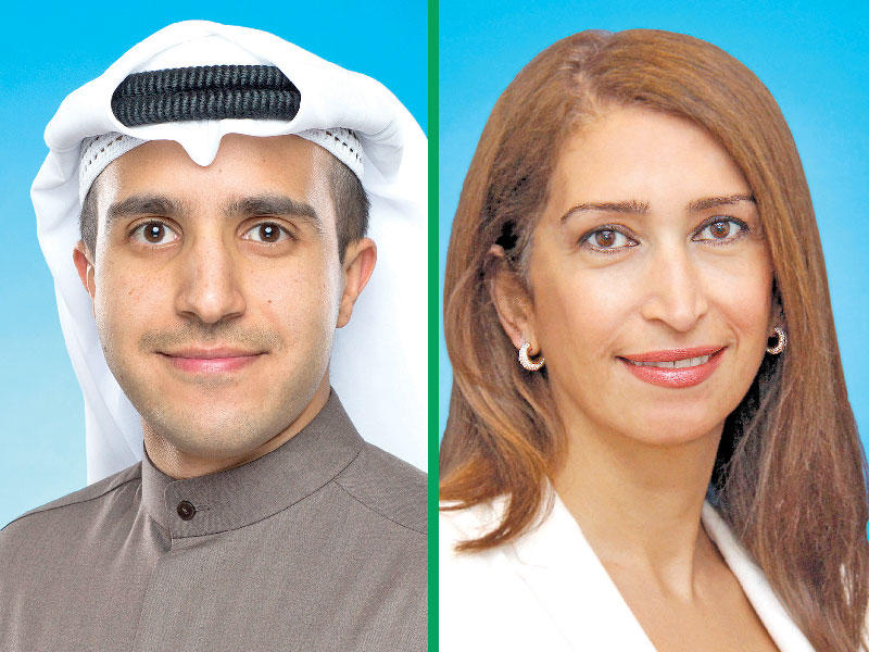 نائبة الرئيس التنفيذي للخدمات المصرفية الاستثمارية (أسواق المال والدخل الثابت) رشا عثمان  - نائب رئيس الخدمات المصرفية الاستثمارية (الاستشارات) عبدالرزاق رزوقي