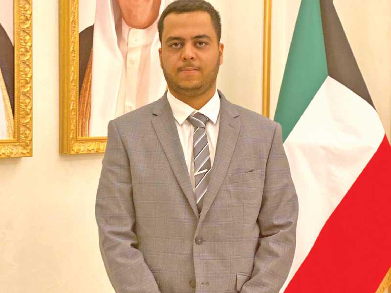 رئيس الاتحاد الوطني لطلبة الكويت- فرع فرنسا عبدالله الرشيدي