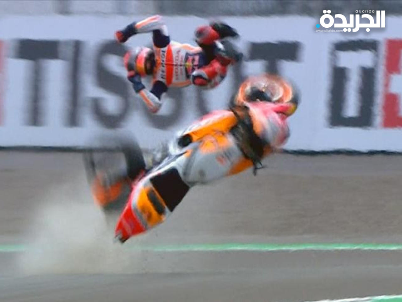 مارك تعرض لحادث خلال الإحماء