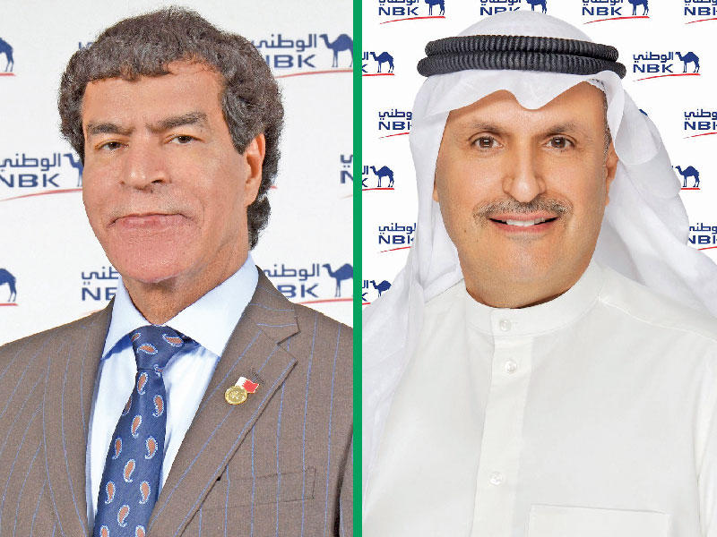  نائب رئيس مجلس الإدارة الرئيس التنفيذي لمجموعة بنك الكويت الوطني عصام الصقر -  المدير العام لبنك الكويت الوطني- البحرين علي فردان
