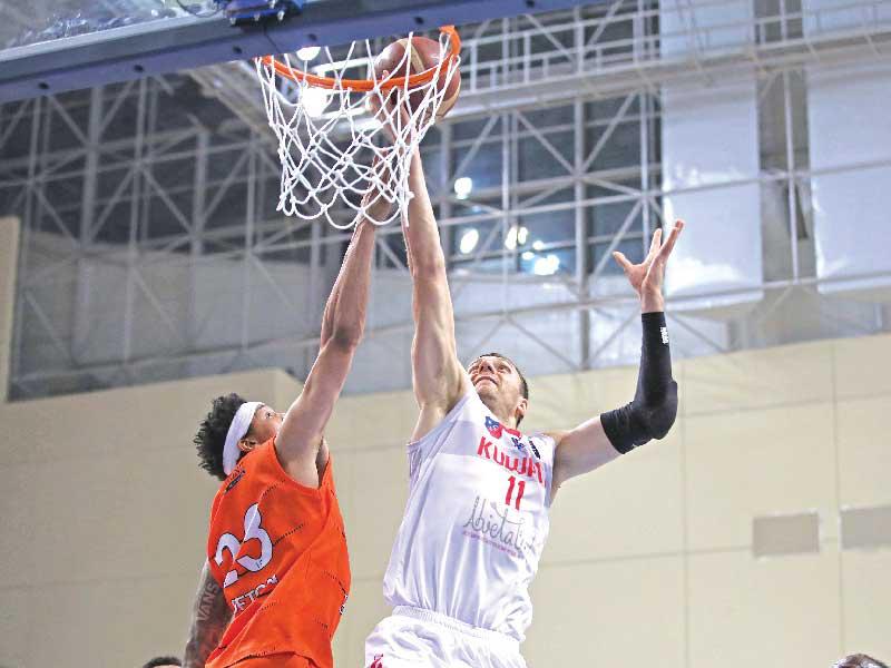 جانب من مباراة كاظمة والكويت