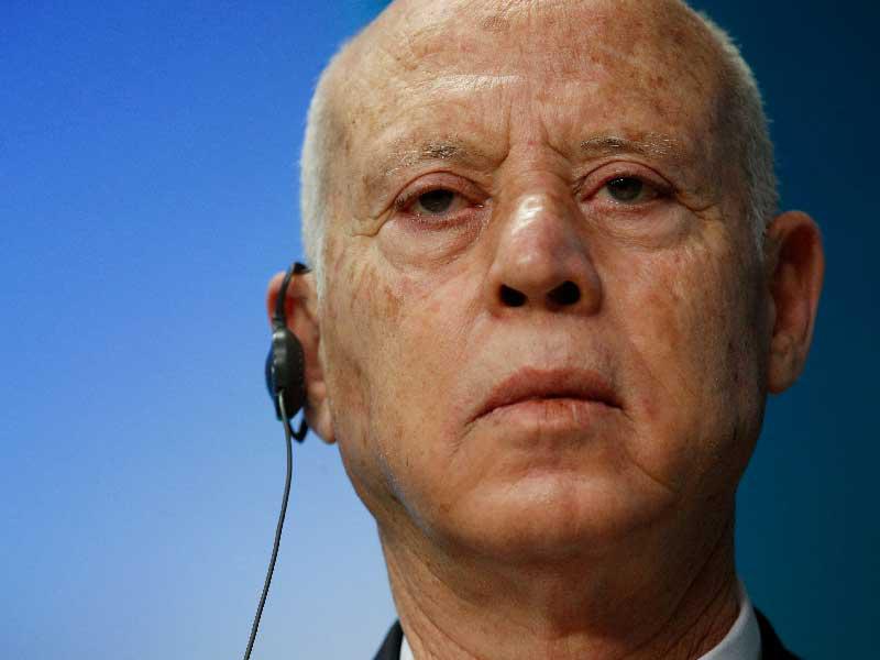  الرئيس التونسي قيس سعيد