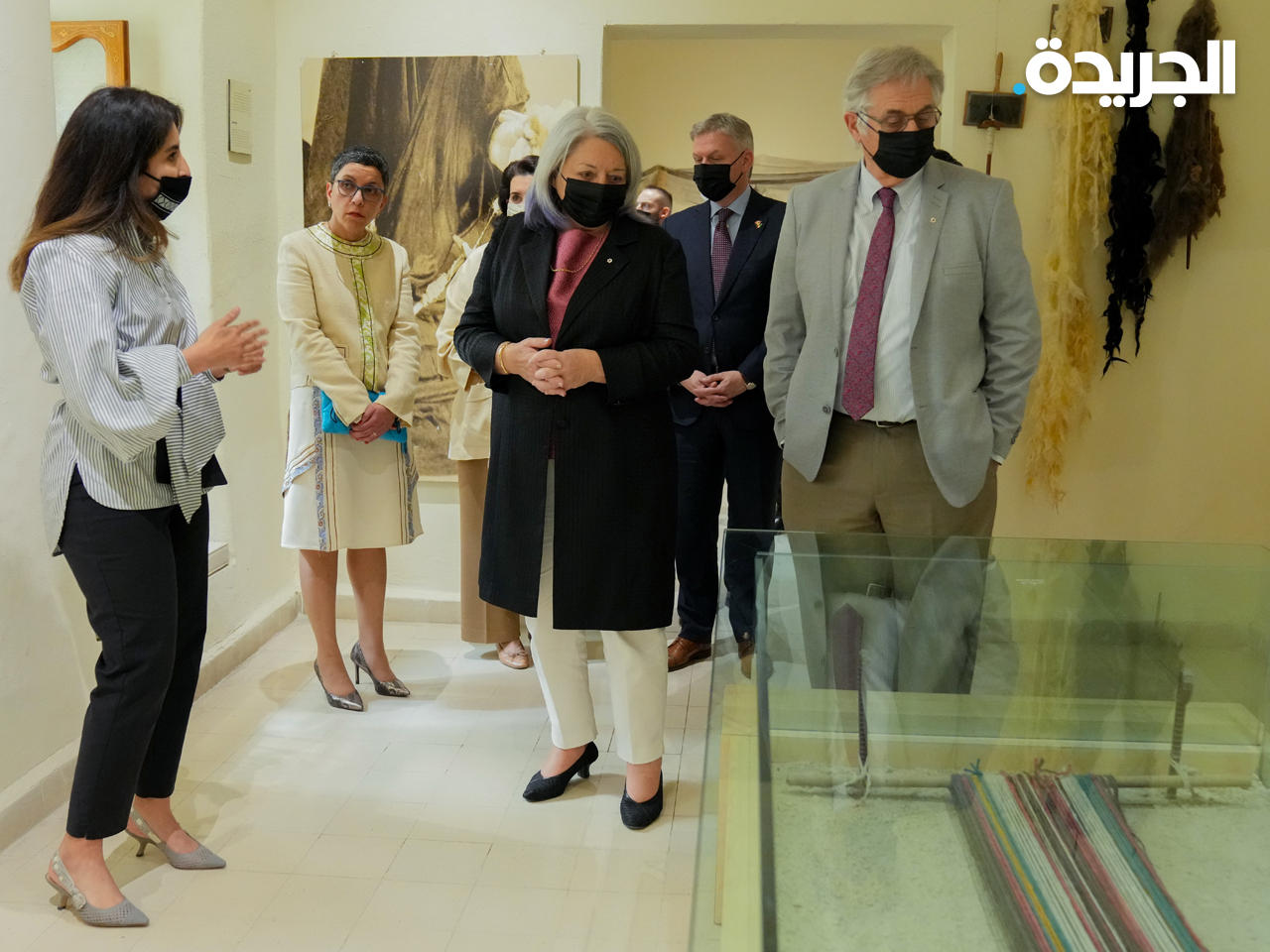 الحاكم العام لكندا خلال زيارتها بيت السدو الكويتي
