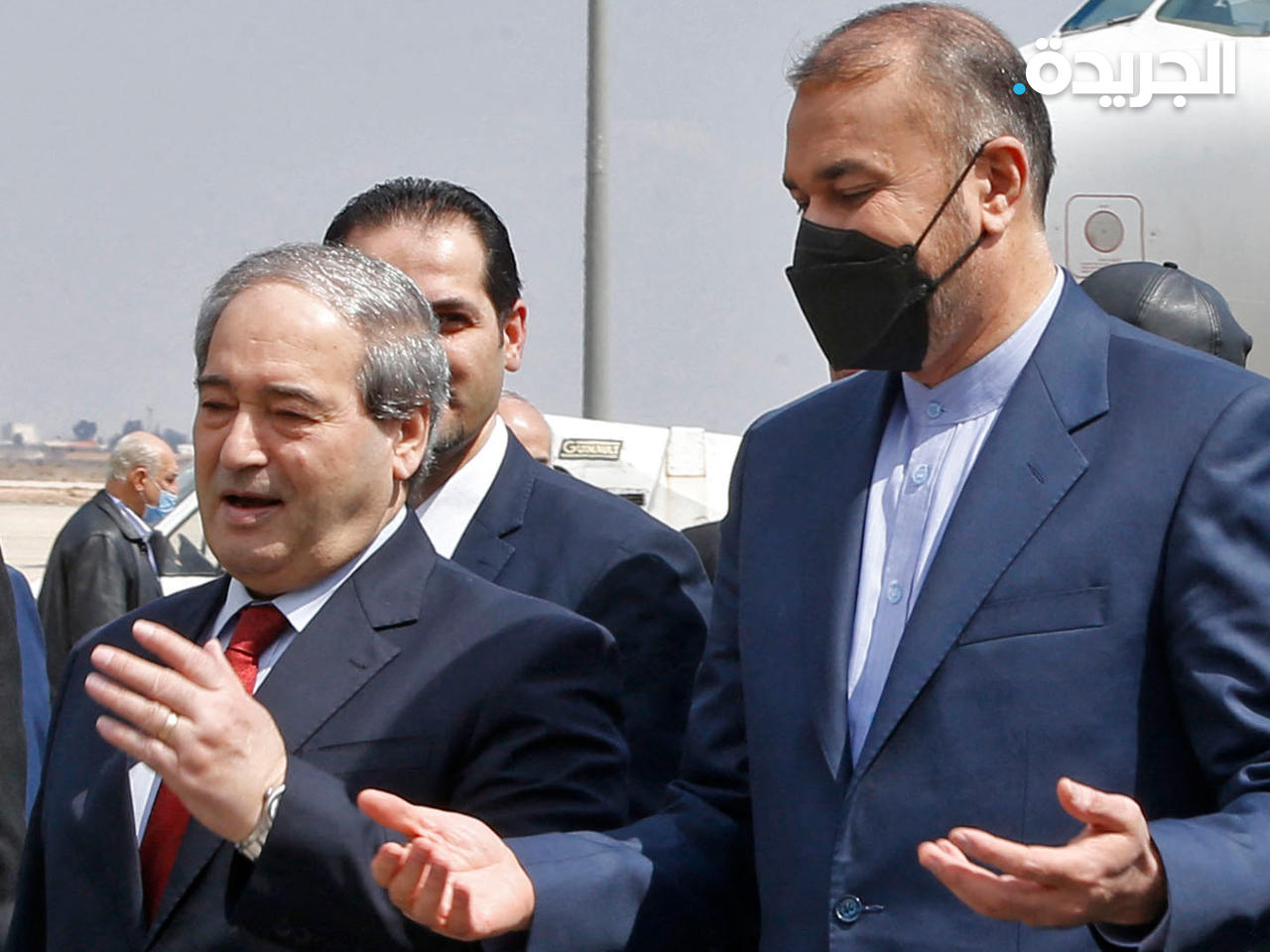 وزير الخارجية الإيراني حسين أمير عبد اللهيان لدى وصوله دمشق