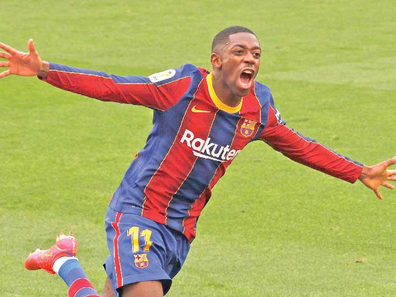 الفرنسي عثمان ديمبيلي مهاجم برشلونة