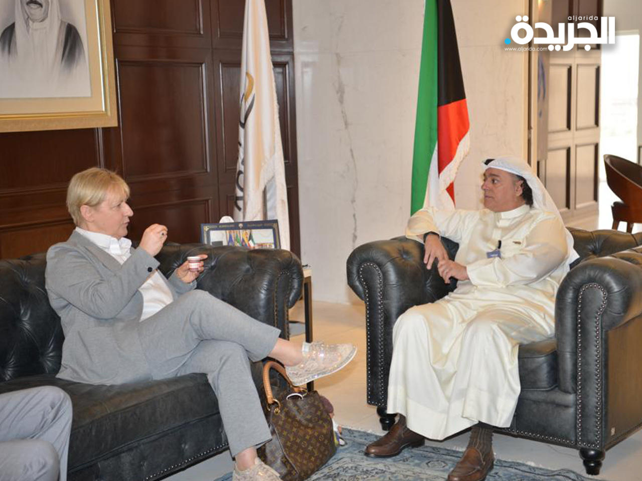 صلاح المضف مع إيزابيلا سيشوفيتش