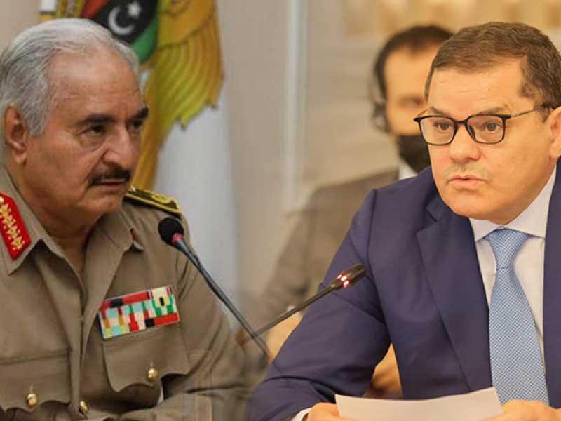 رئيس حكومة الوحدة الوطنية المؤقتة عبدالحميد الدبيبة -المشير خليفة حفتر