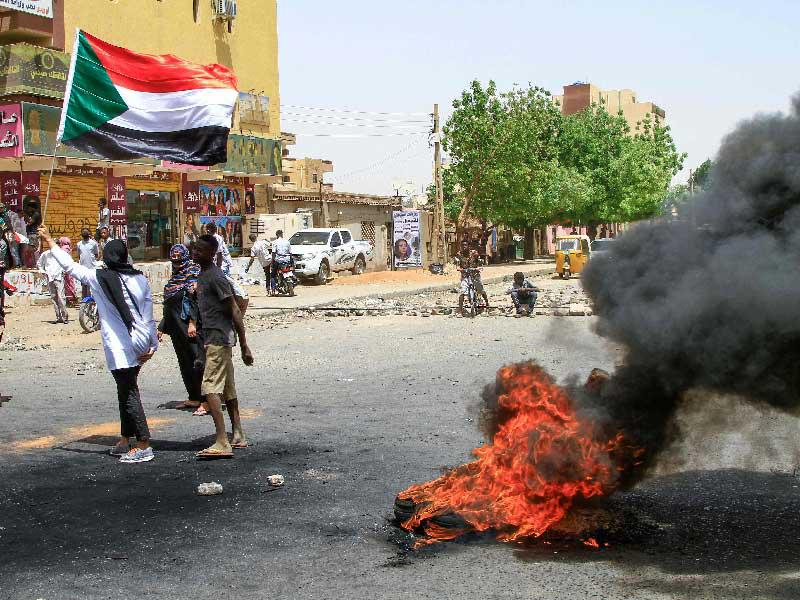 جانب من مظاهرات السودان