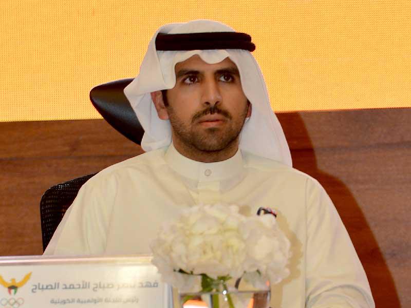 رئيس مجلس إدارة اللجنة الأولمبية الشيخ فهد الناصر 