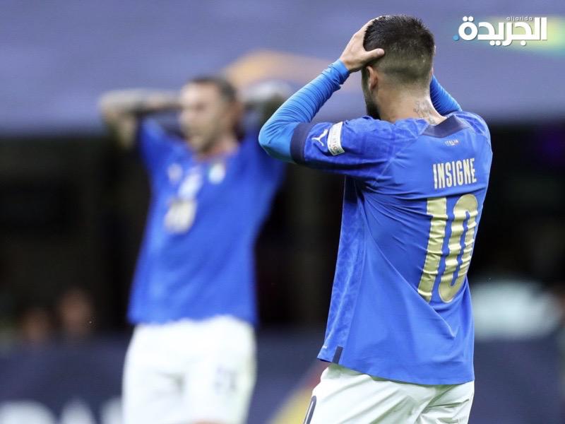حسرة لاعبي المنتخب الإيطالي
