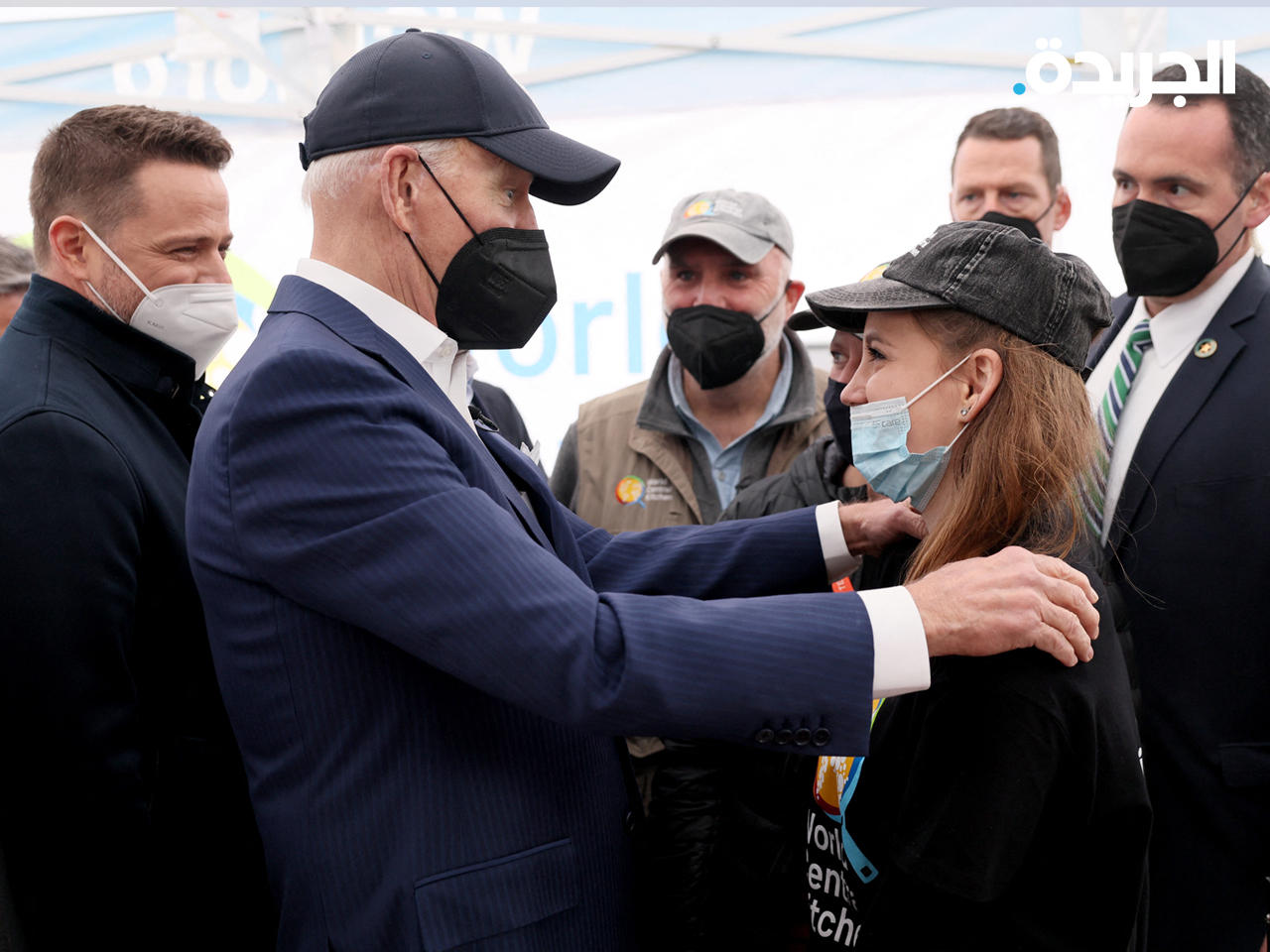 بايدن خلال لقائه لاجئين أوكرانيين في بولندا