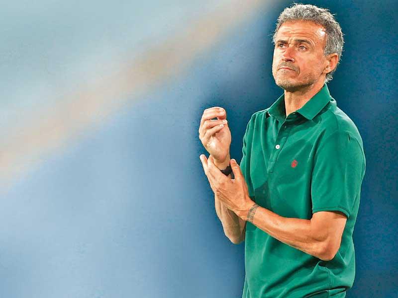 مدرب المنتخب الإسباني لويس إنريكي مارتينيز 