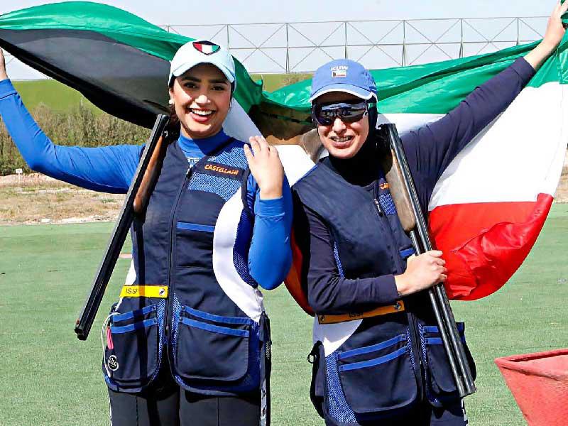 الراميتان إيمان الشماع وأفراح بن حسين