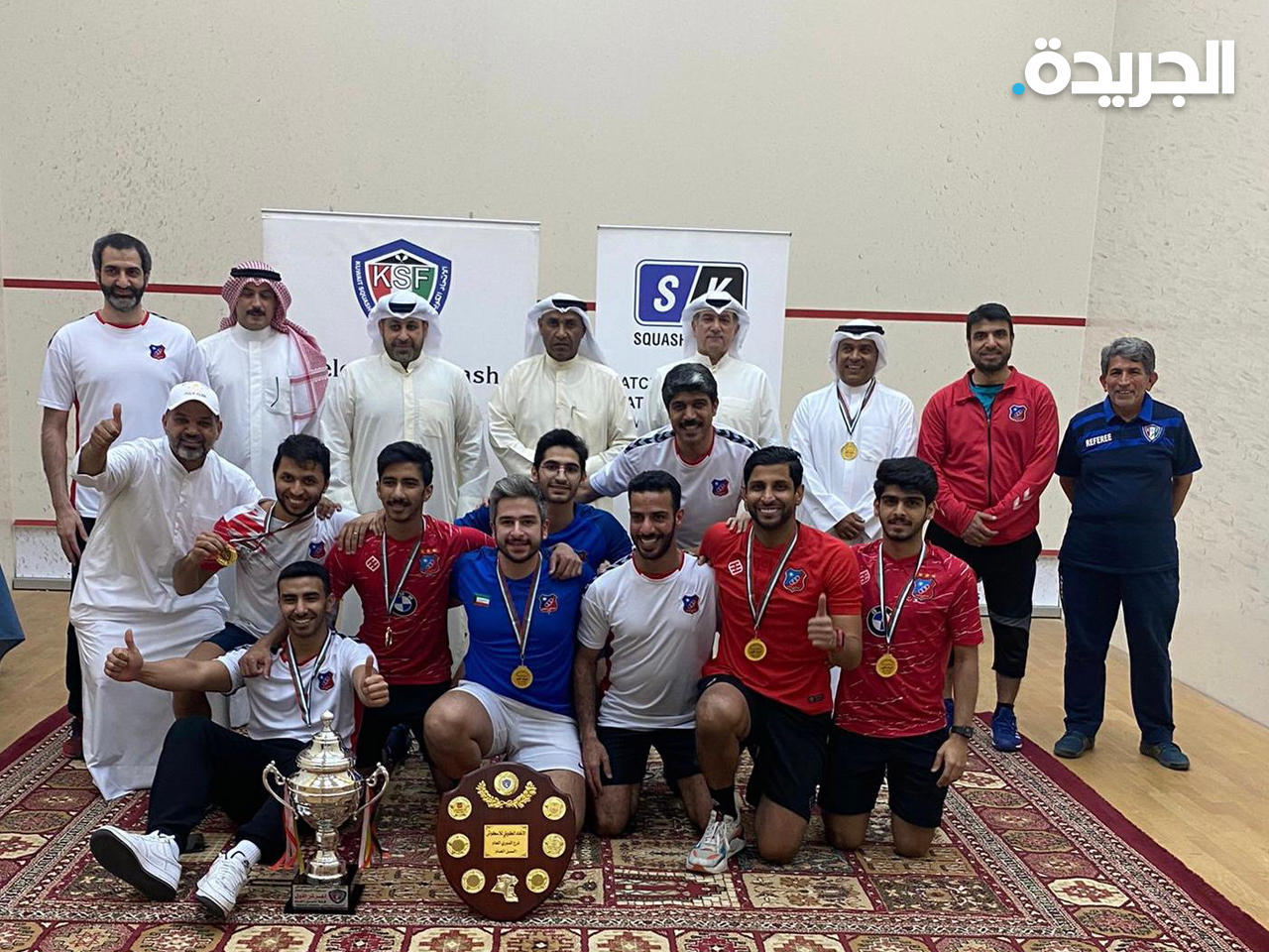 فريق الاسكواش بنادي الكويت