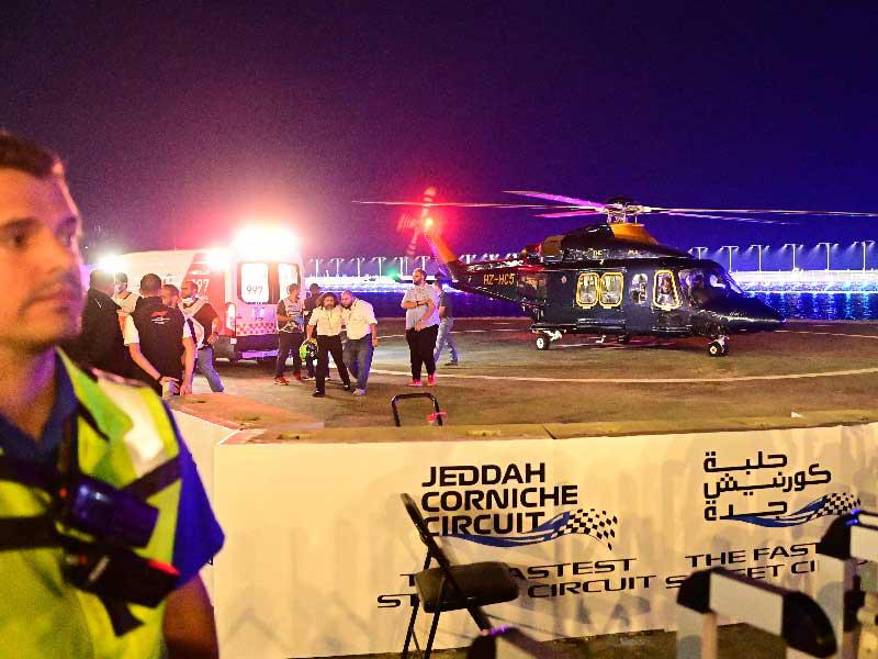 حادث تصادم الألماني ميك شوماخر سائق فريق هاس