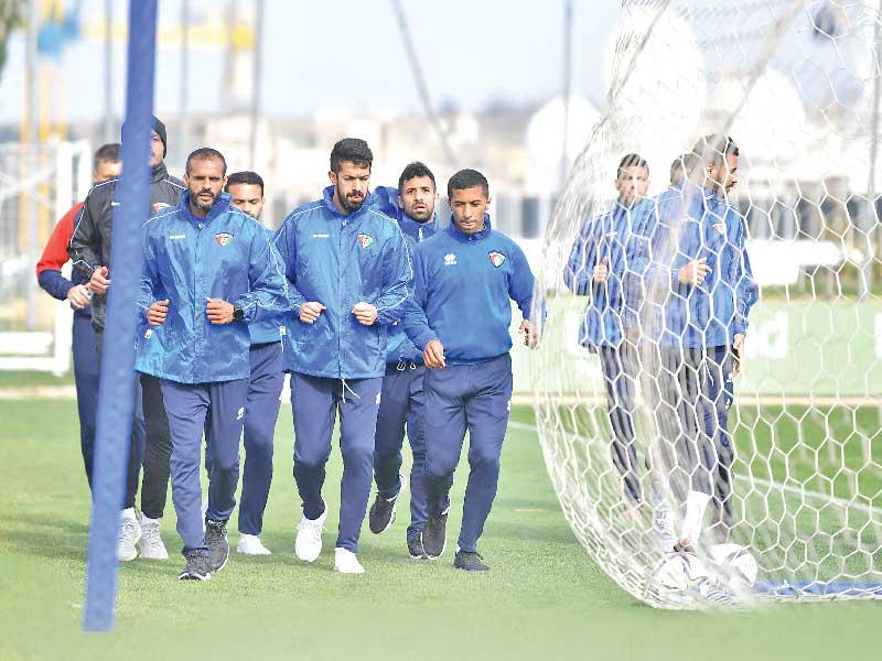 جانب من التدريب قبل الأخير للأزرق