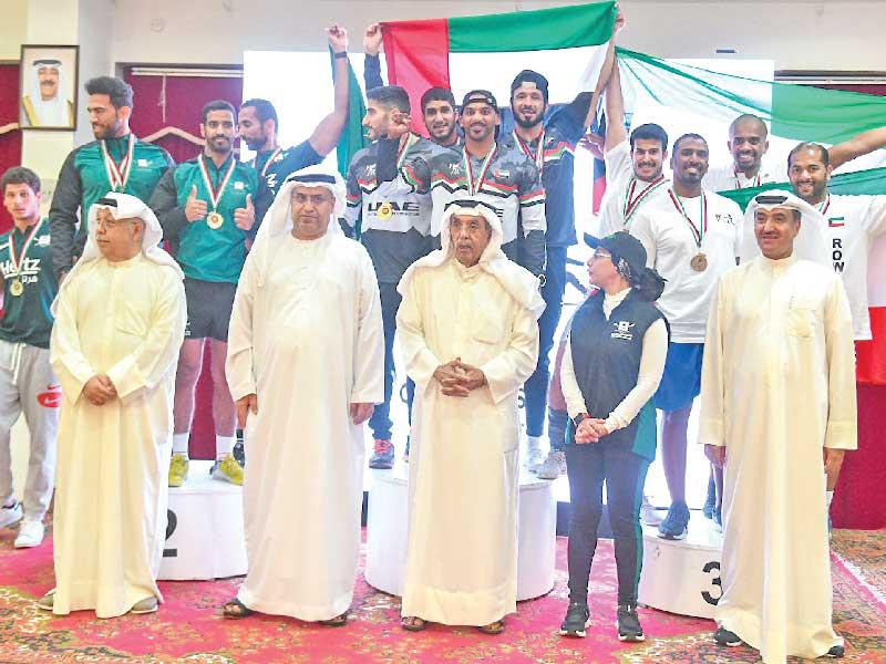 كبار الحضور والفائزون في البطولات