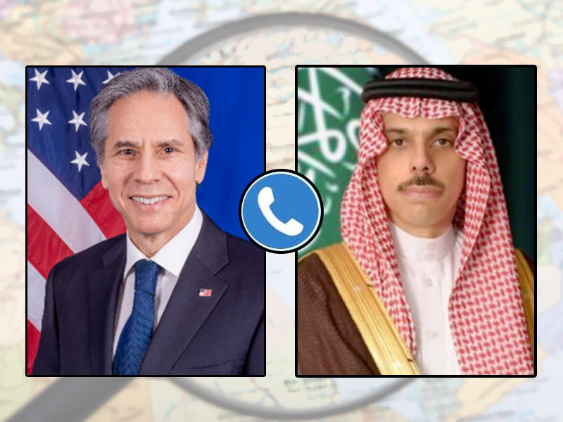 وزير الخارجية السعودي الأمير فيصل بن فرحان  و نظيره الأميركي أنتوني بلينكن 