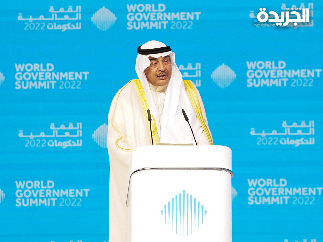 رئيس مجلس الوزراء سمو الشيخ صباح خالد الحمد الصباح خلال كلمته في القمة العالمية للحكومات
