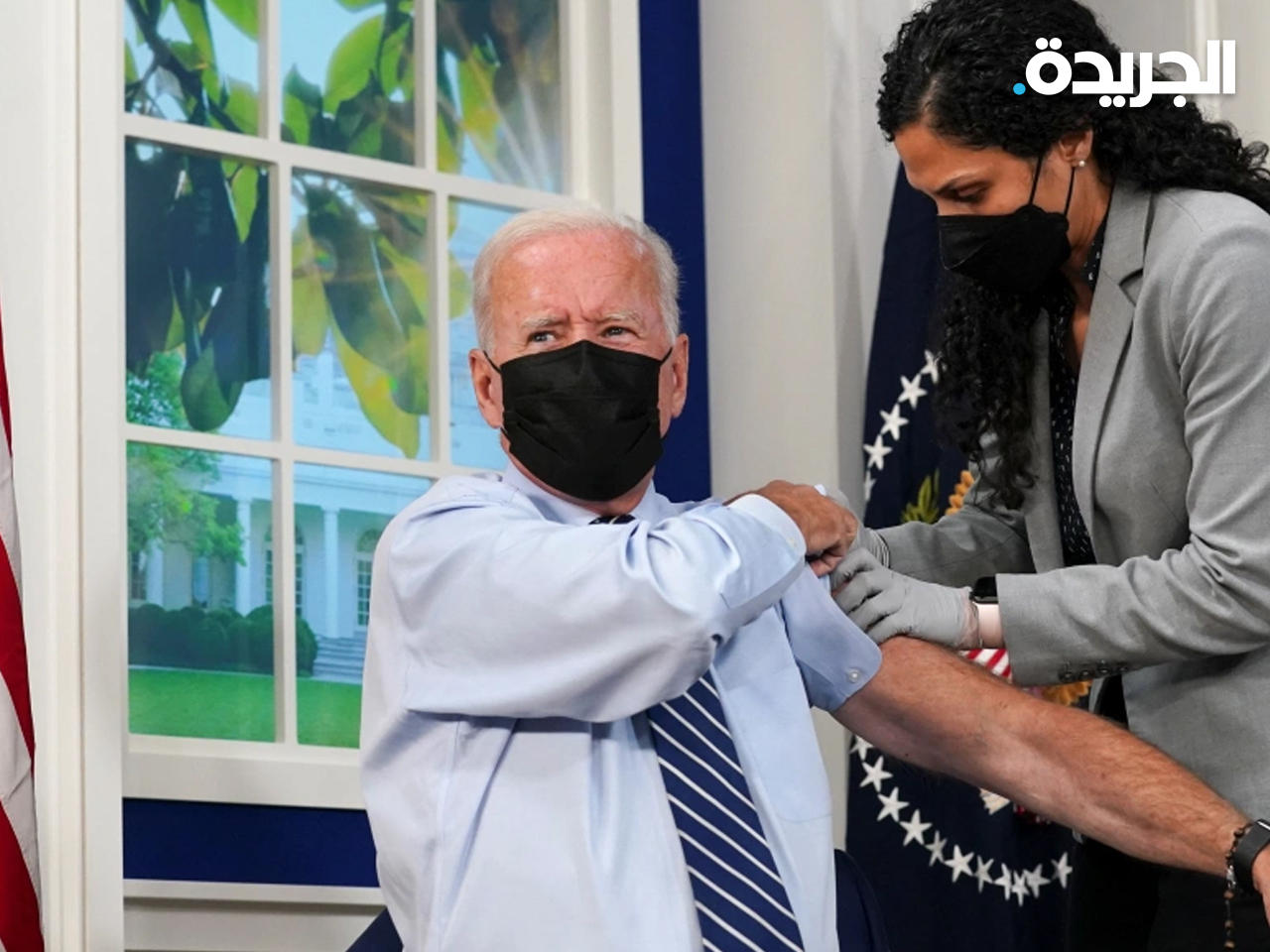 جو بايدن يتلقى جرعة اللقاح - أرشيفية