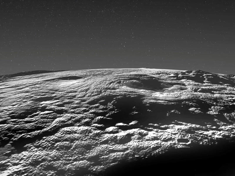 كتل سائلة متخثرة غريبة على سطح كوكب بلوتو